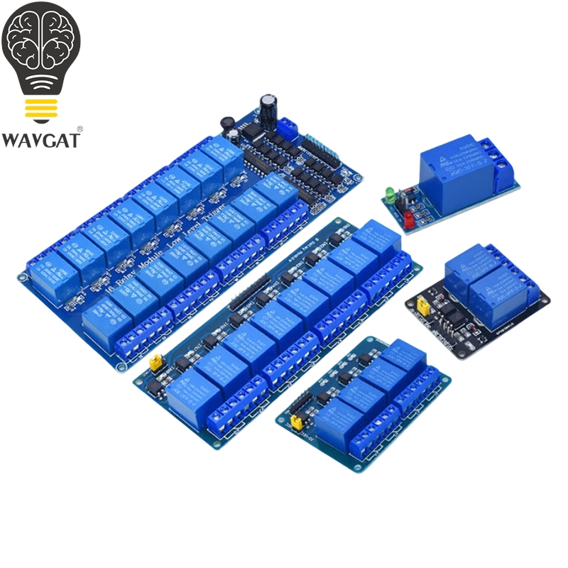 Home Automation Diy Projects - WAVGAT 5V/12V/24V 1/2/4/8/16 Channel Relay Control
