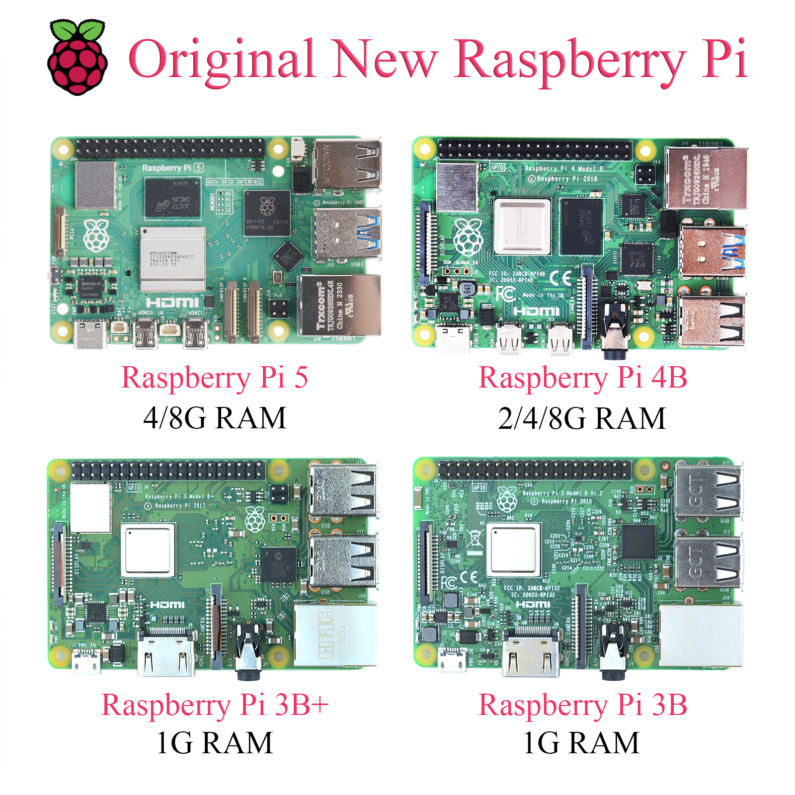 Raspberry Pi Home Automation Diy - 1PCS Original Raspberry Pi 5 4B