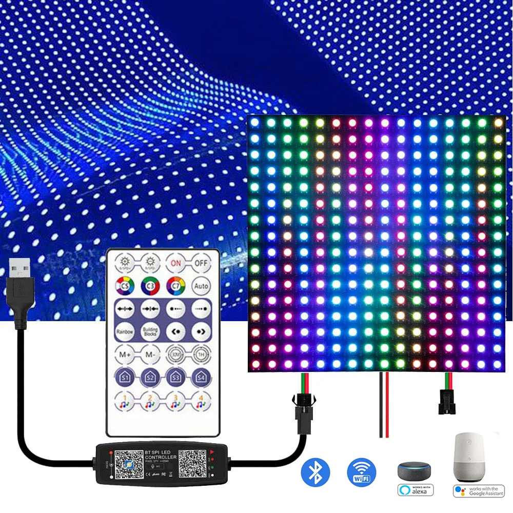 8X8 16X16 8X32 WS2812B With US – обзор и цена Rgb Led Matrix 8X8
