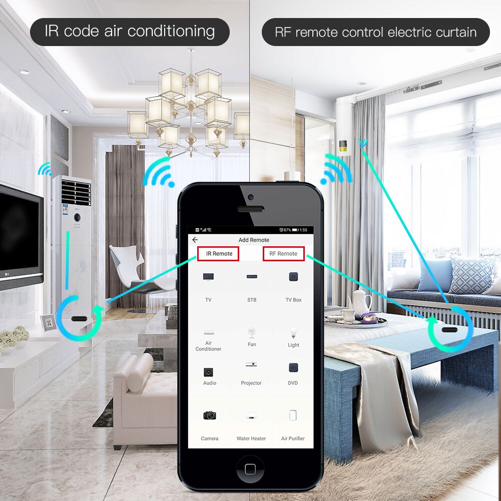 MOES Tuya WiFi IR RF Remote fo – обзор и цена Ir Blaster Universal