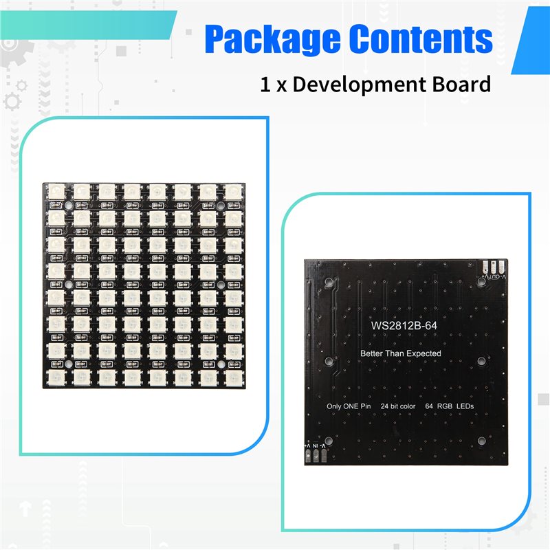 2025 Trend WS2812 LED 5050 RGB – обзор и цена Rgb Led Matrix 8X8