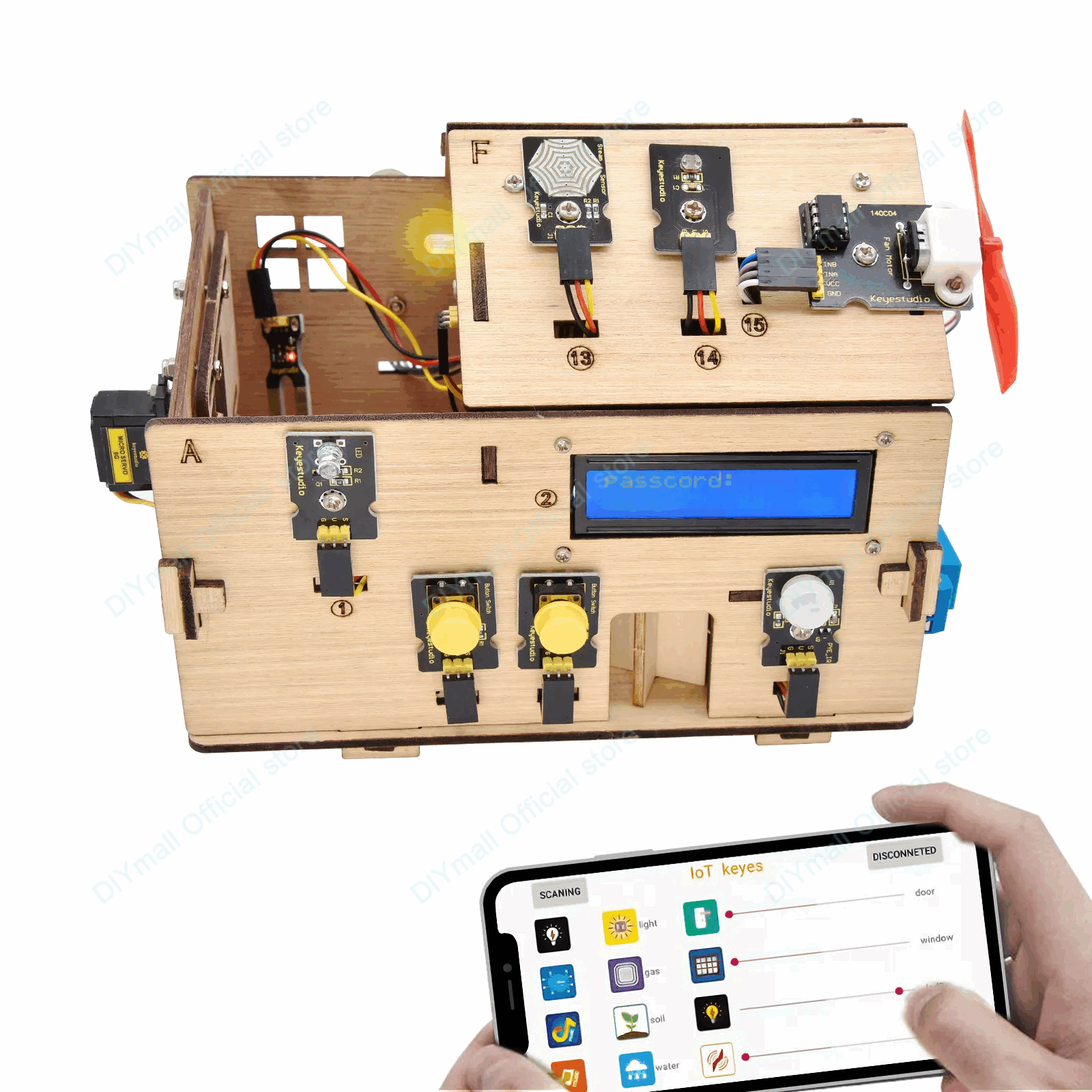 Keyestudio Smart IoT Home Kit  – обзор и цена Smart Home Automation Diy