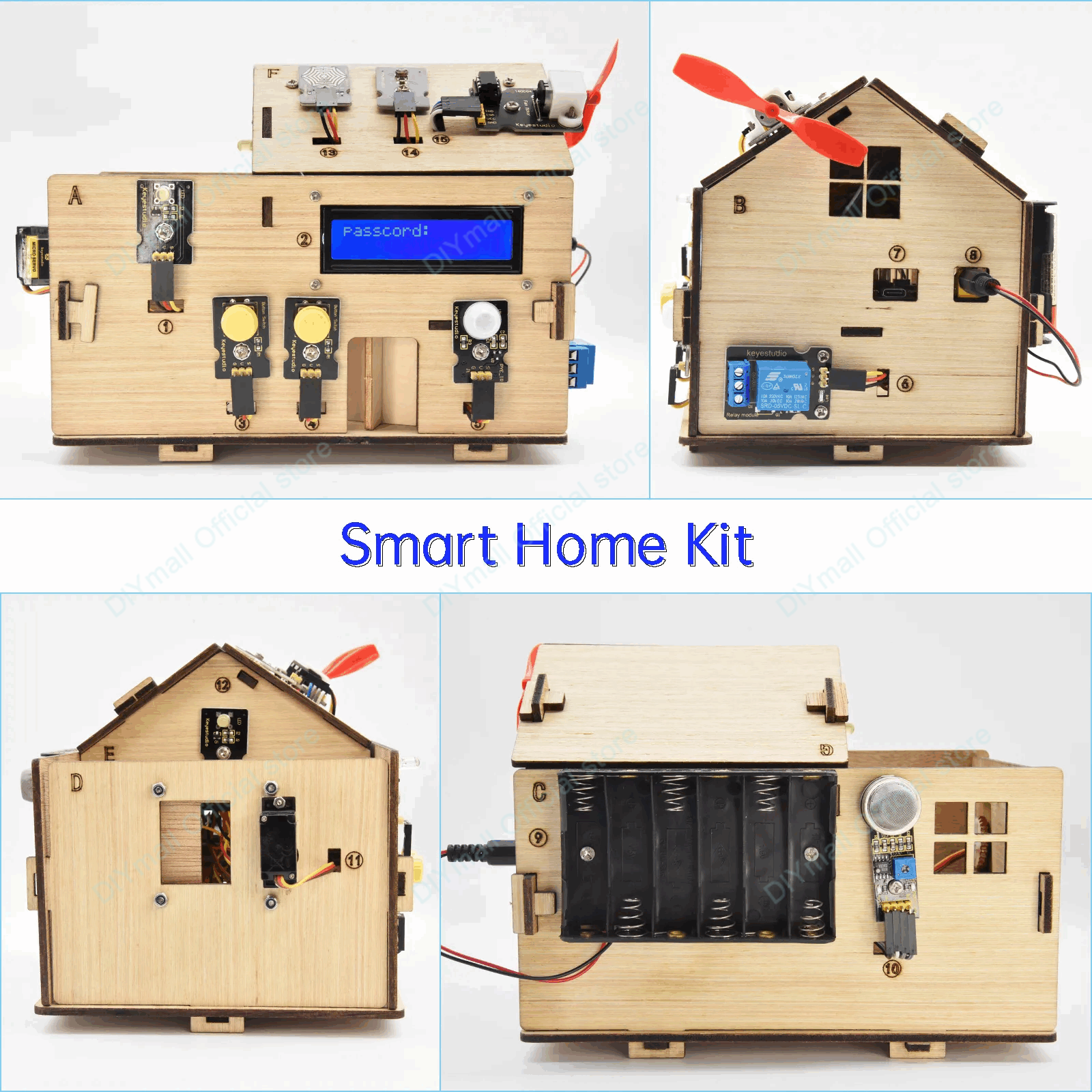 Keyestudio Smart IoT Home Kit  – обзор и цена Smart Home Automation Diy
