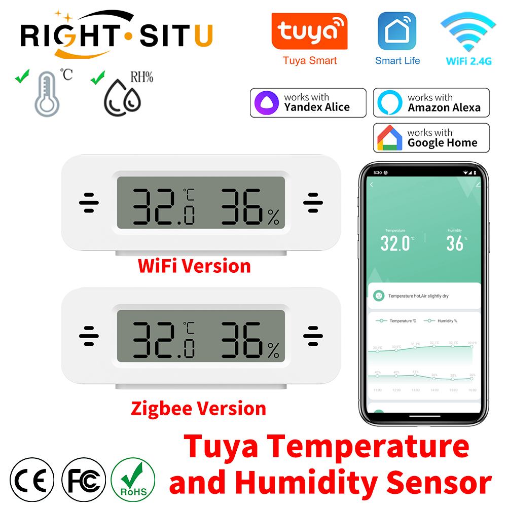 Tuya WiFi Zigbee Mini Temperat – обзор и цена Home Automation Ideas
