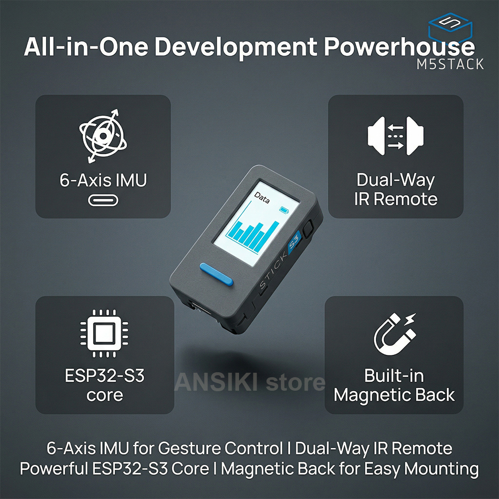 M5Stack M5StickS3 ESP32-S3 IoT – обзор и цена Smart Home Automation Diy