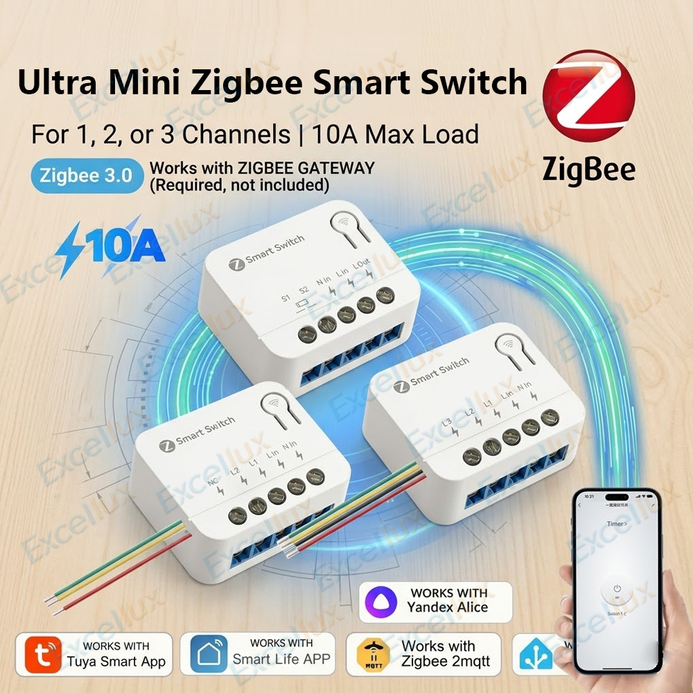 Ultra Mini ZigBee Smart Switch – обзор и цена Diy Home Automation Hub