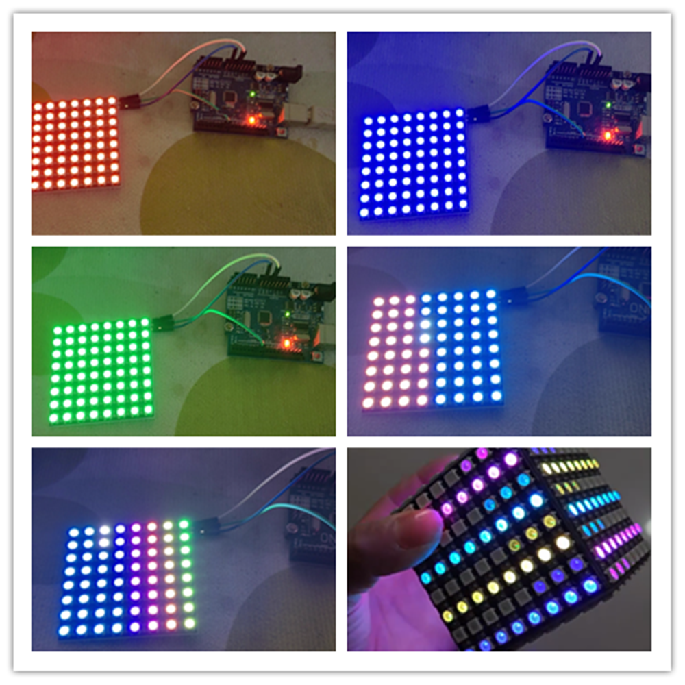WS2812B 8x8 64Bit RGB LED Matr – обзор и цена Rgb Led Matrix 8X8