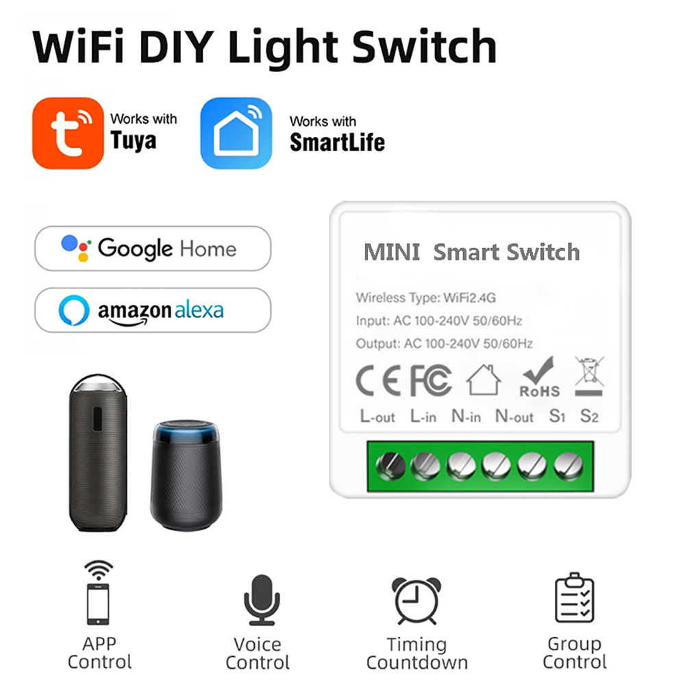 2 Way Control Tuya Mini 16A Wi – обзор и цена Smart Home Automation Diy