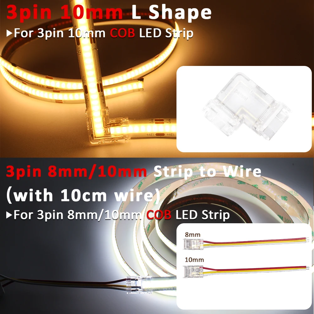 5PCS LED Strip Connector COB S – обзор и цена Rgb Led Matrix 8X8