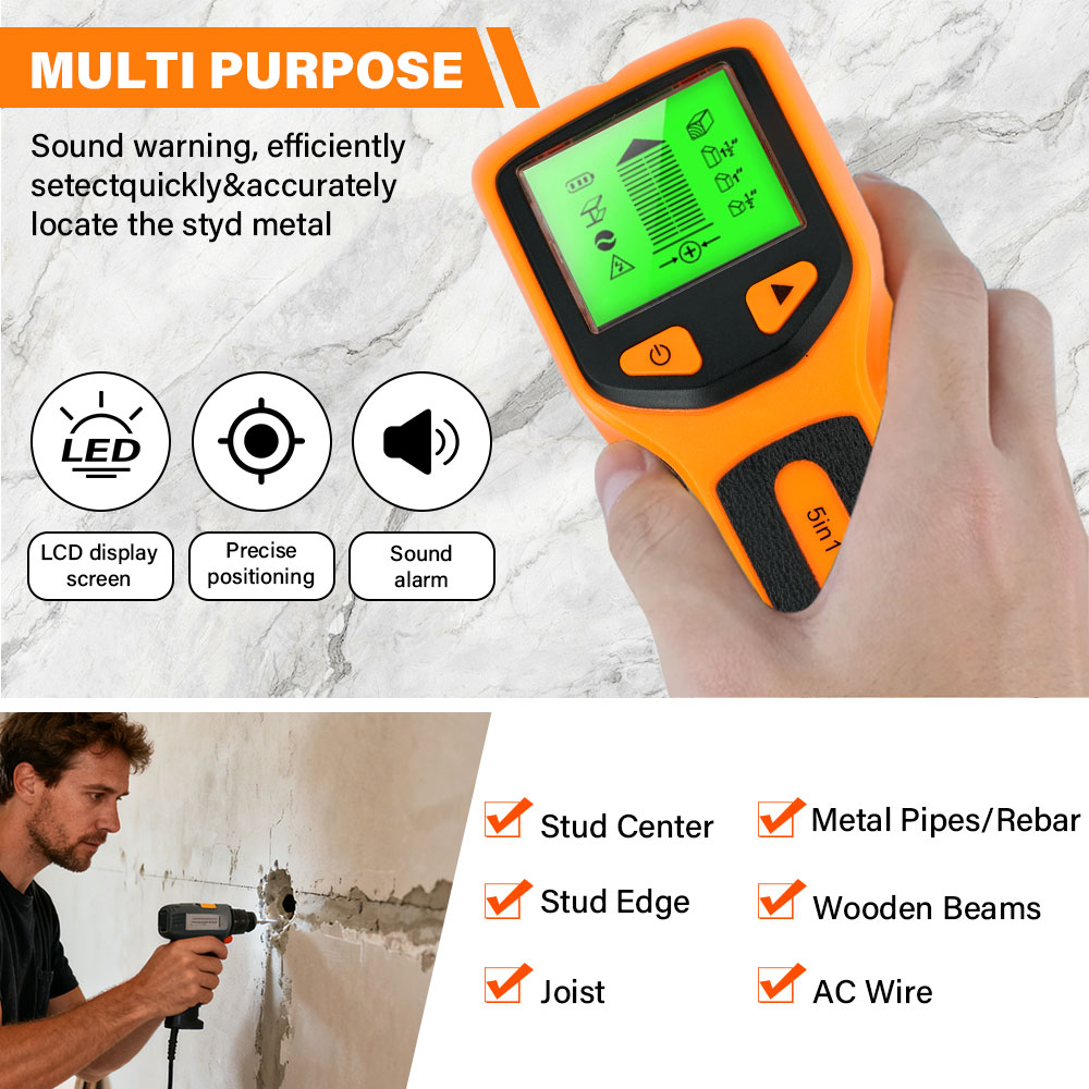 Wall Stud Detector 5 in 1 Hand – обзор и цена Water Leak Detector Wired