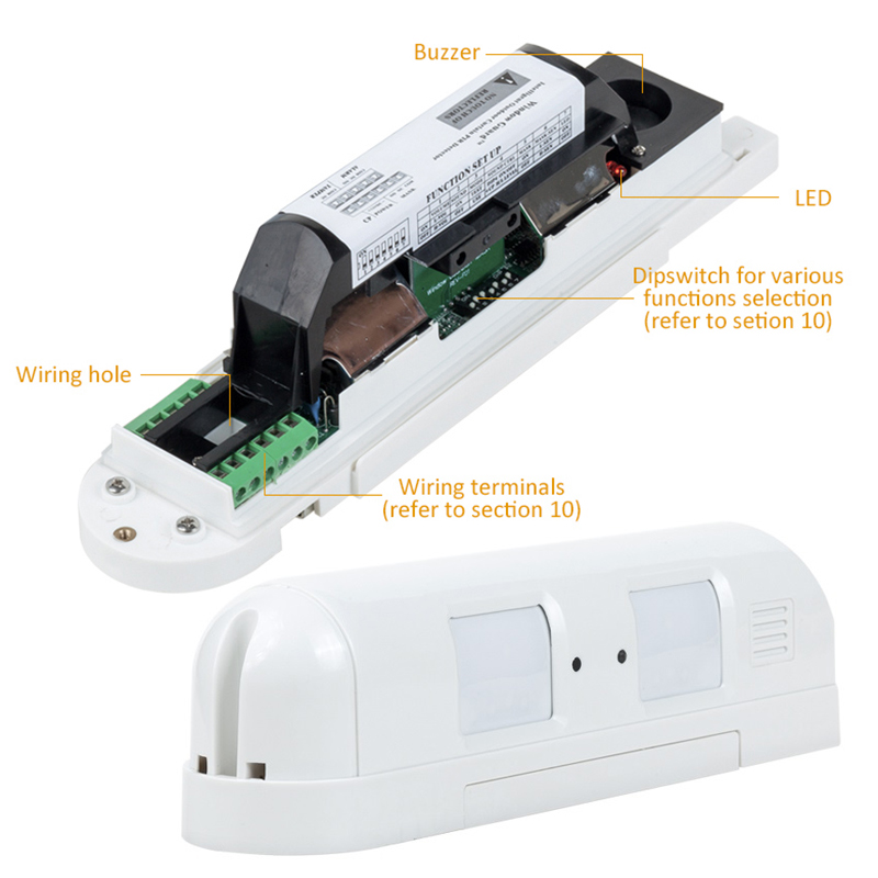 DC12V Wired Dual Curtain PIR M – обзор и цена Motion Sensor Pir Wired
