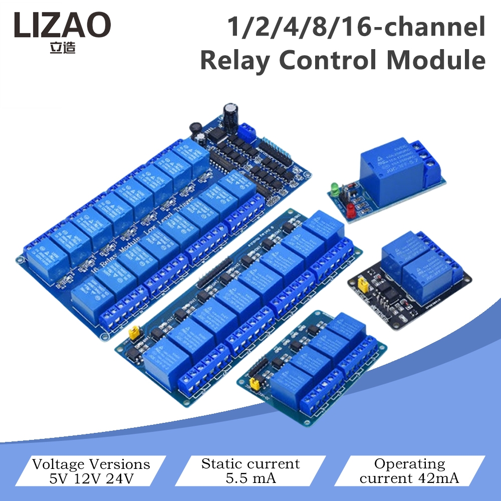 5V/12V/24V 1/2/4/8/16 Channel  – обзор и цена Home Automation Diy Projects