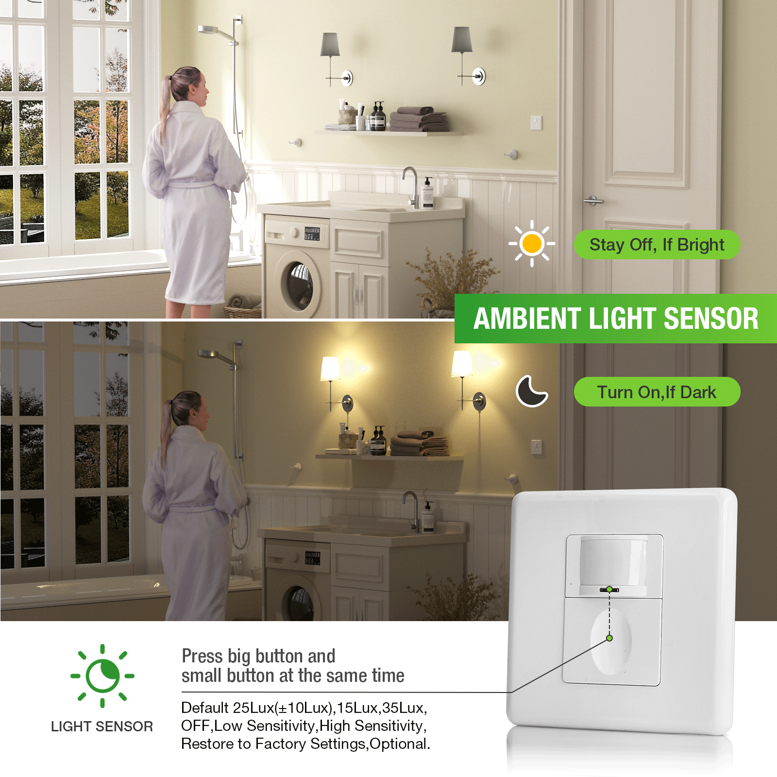 Motion Sensor Switch with Occu – обзор и цена Motion Sensor Pir Wired