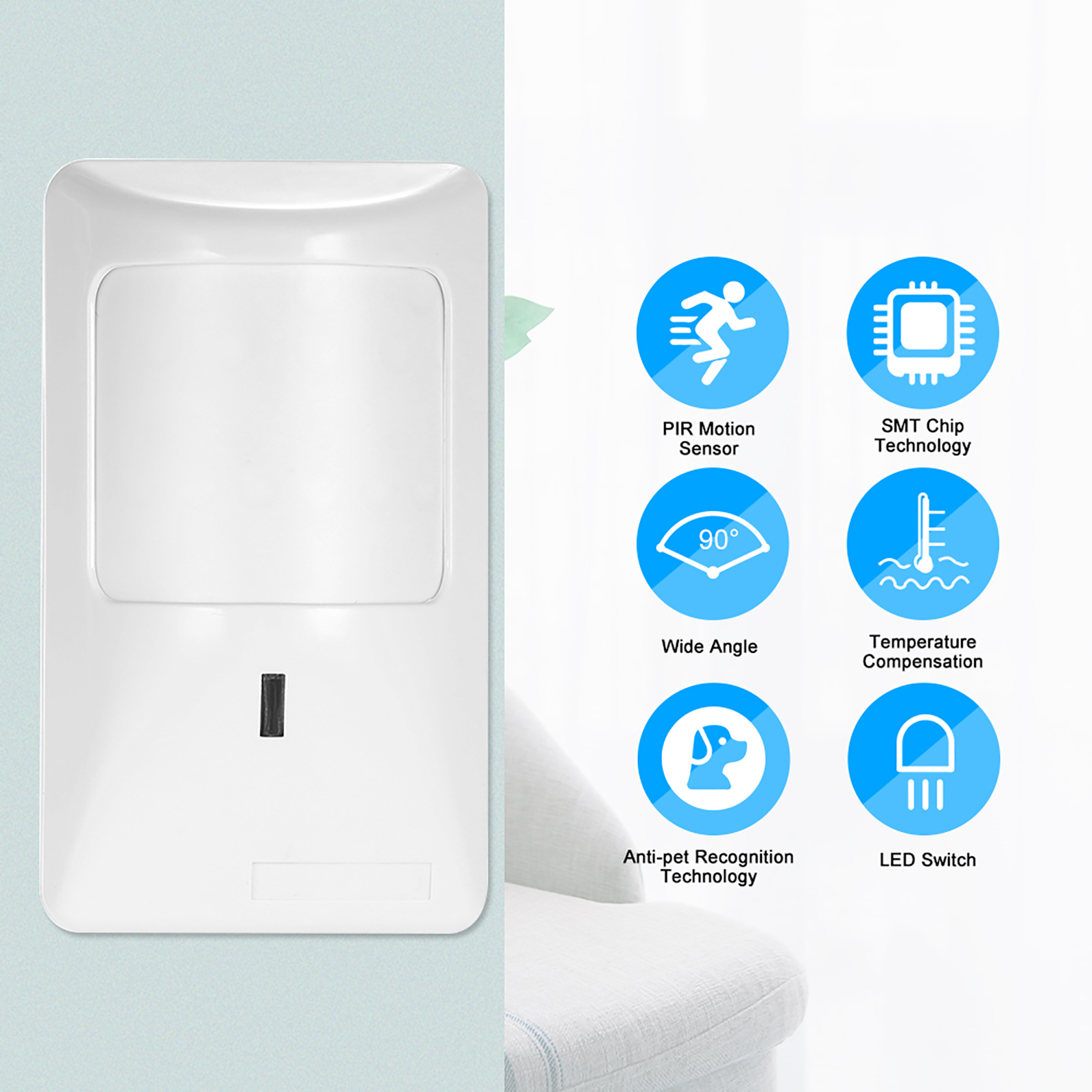 2pcs Sensor Anti-Pet PIR Motio – обзор и цена Motion Sensor Pir Wired