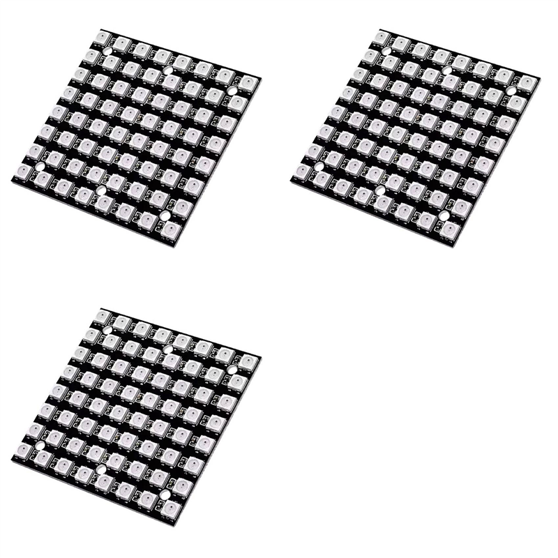【FLASH DEAL】3X WS2812 LED 5050 – обзор и цена Rgb Led Matrix 8X8