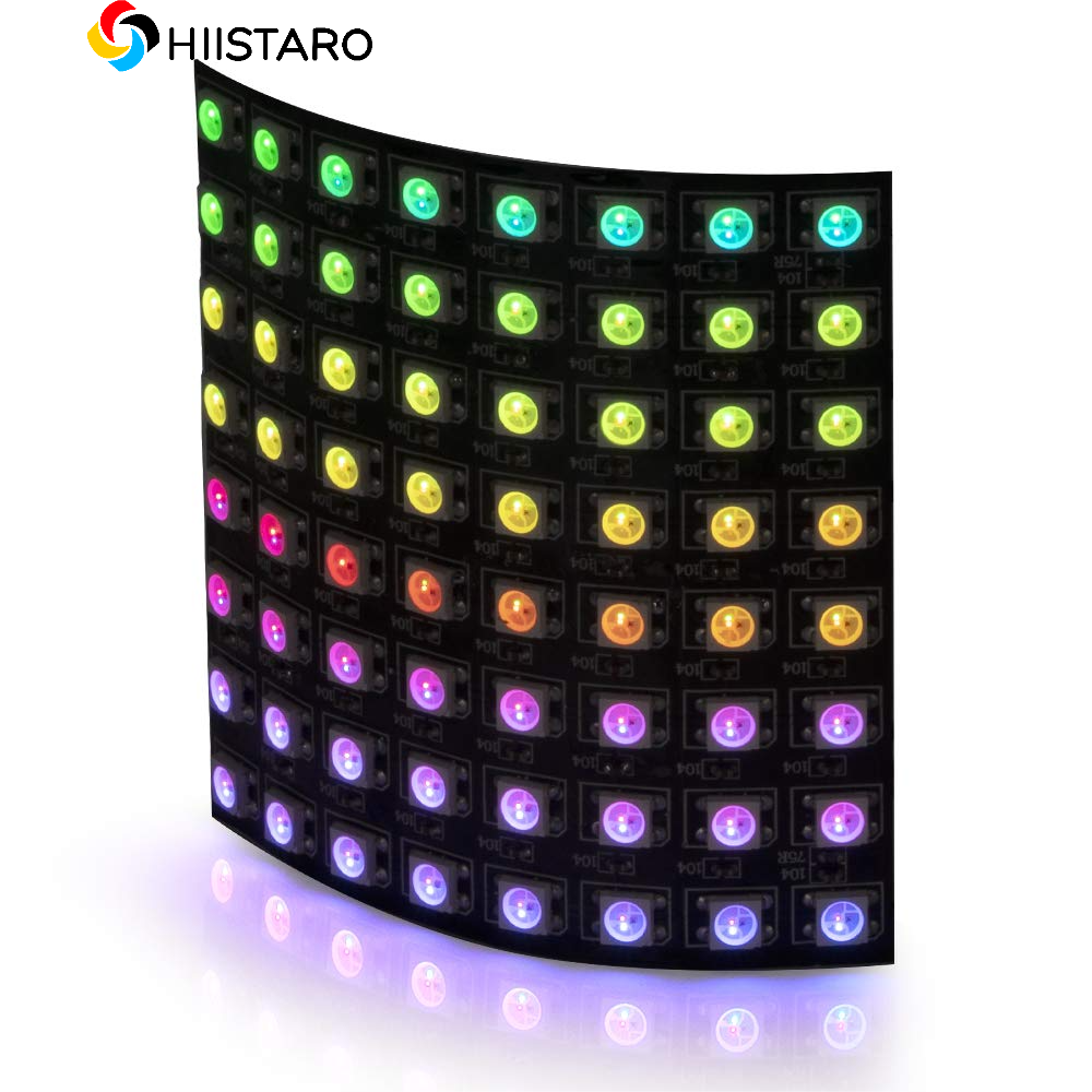 WS2812 LED 5050 RGB 8x8 64 Bit – обзор и цена Rgb Led Matrix 8X8