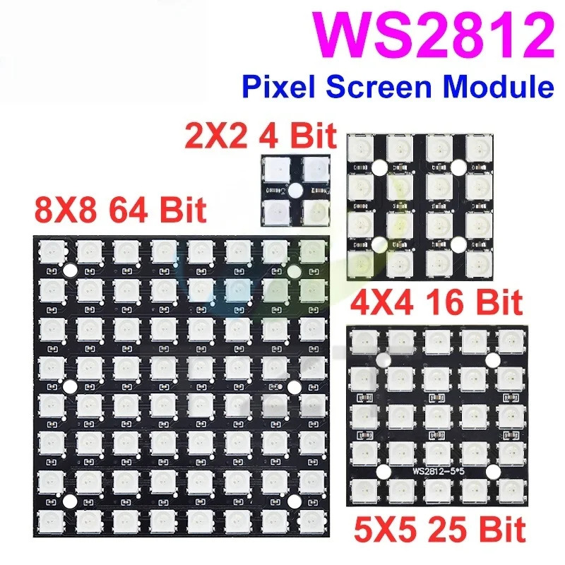 NEW WS2812 LED 5050 RGB 8x8 LE – обзор и цена Rgb Led Matrix 8X8