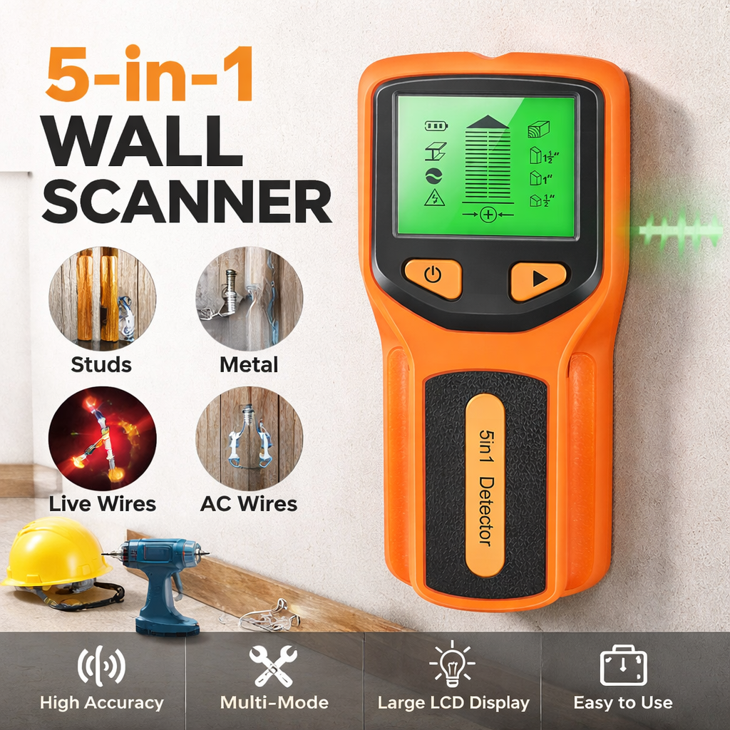 New 5-In-1 Wall Detector Handh – обзор и цена Water Leak Detector Wired