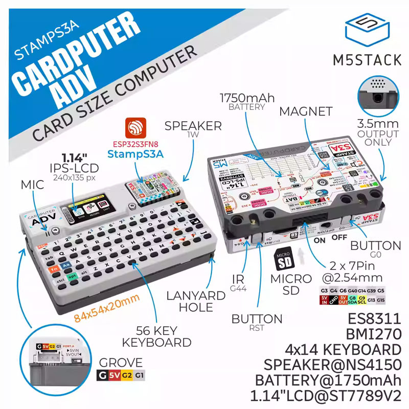 M5Stack Cardputer Adv Programm – обзор и цена Iot Diy Home Automation